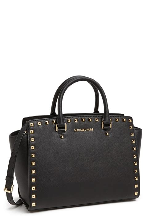 michael kors large selma studded handbag|Michael Kors selma medium satchel.